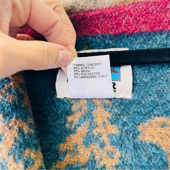 Wooded River Wool Blend Deer Vintage Jacket Small - Picture 5 of 7